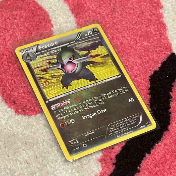 Fraxure #14 – Pokémon Dragon Vault – Holo (Shattered Foil) – Played - Picture 6 of 6